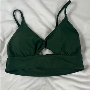 Aerie Deep Green Bikini Top